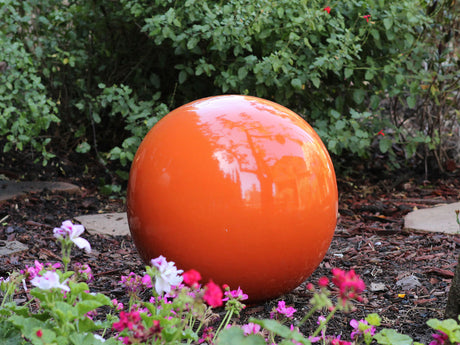 Outdoor Decorative Sphere Glazed 12" By Plantatorem