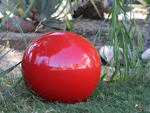 Outdoor Decorative Sphere Glazed 12" By Plantatorem