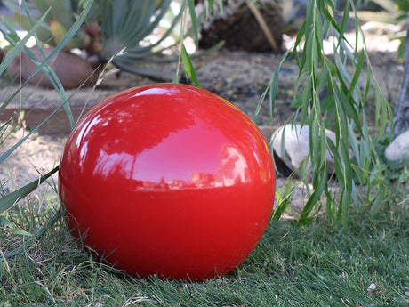 Outdoor Decorative Sphere Glazed 16" By Plantatorem
