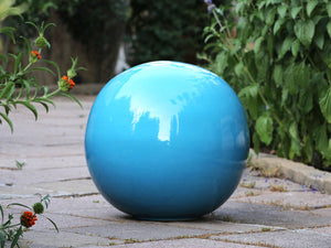 Outdoor Decorative Sphere Glazed 12" By Plantatorem