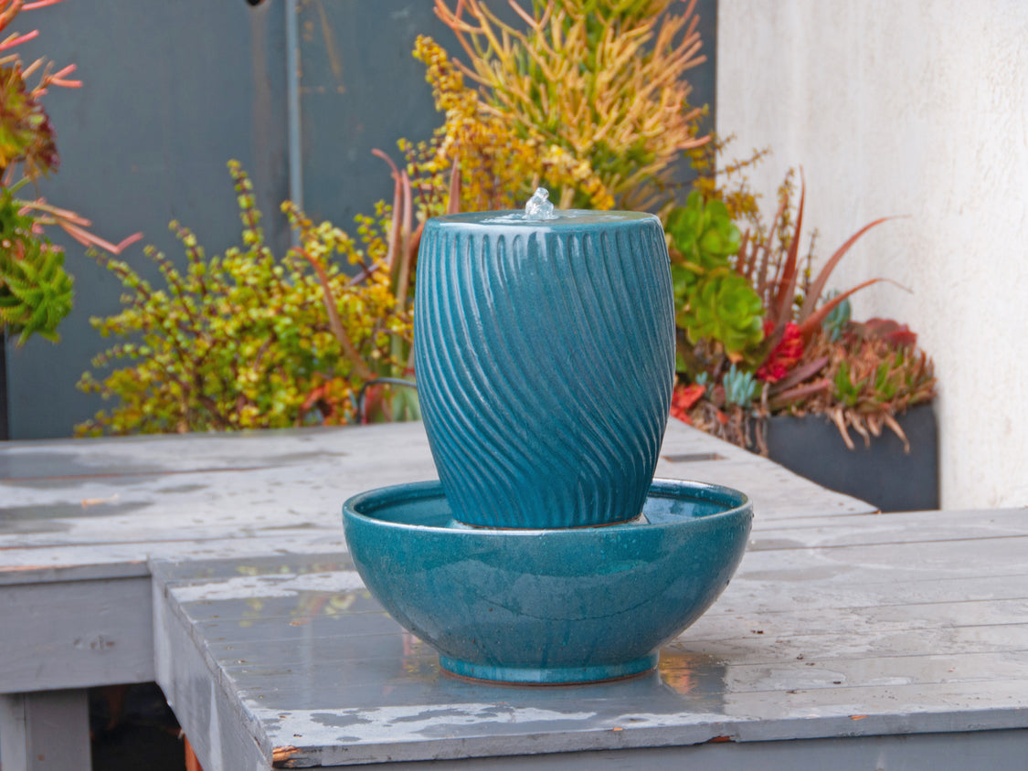 Sunset Twist Jar Fountain Sunset Twist Jar Fountain