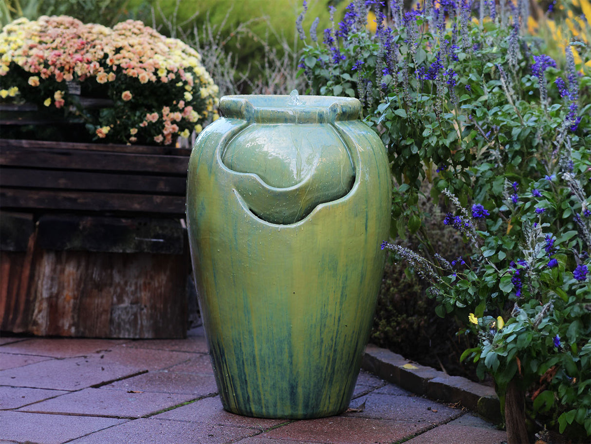 Tea Garden Fountain (Papaya) By Plantatorem