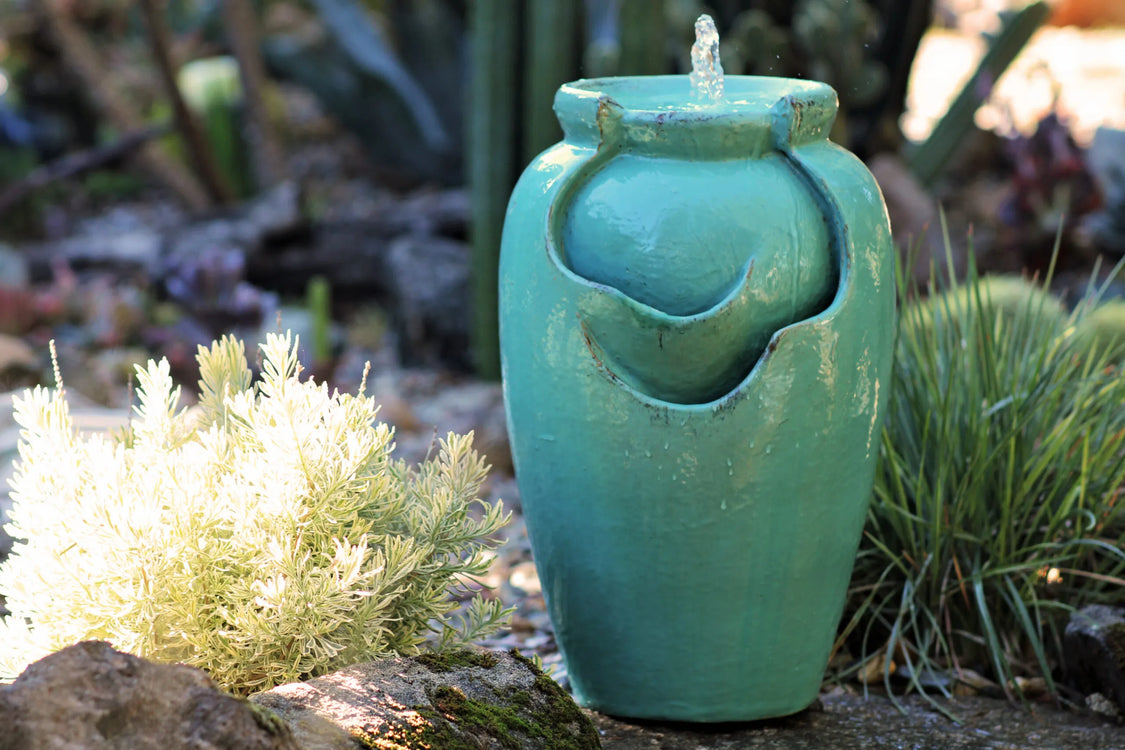 Tea Garden Fountain - Turquoise