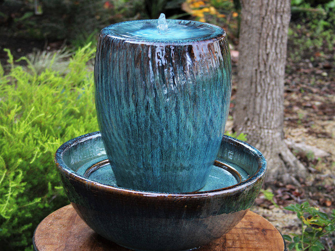 Twisted Fountain - Gold Turquoise