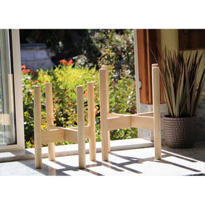 Wood Stand Mid Century