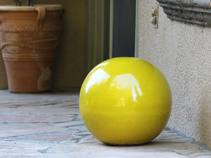 Outdoor Decorative Sphere Glazed 19.5" By Plantatorem