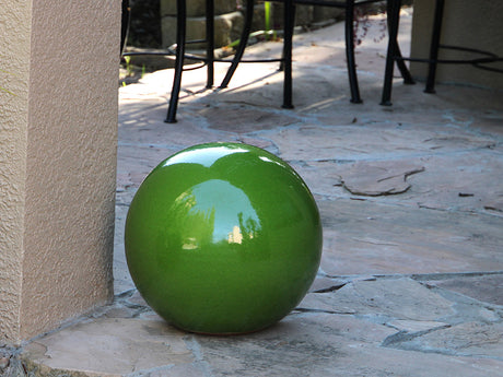 Outdoor Decorative Sphere Glazed 16"