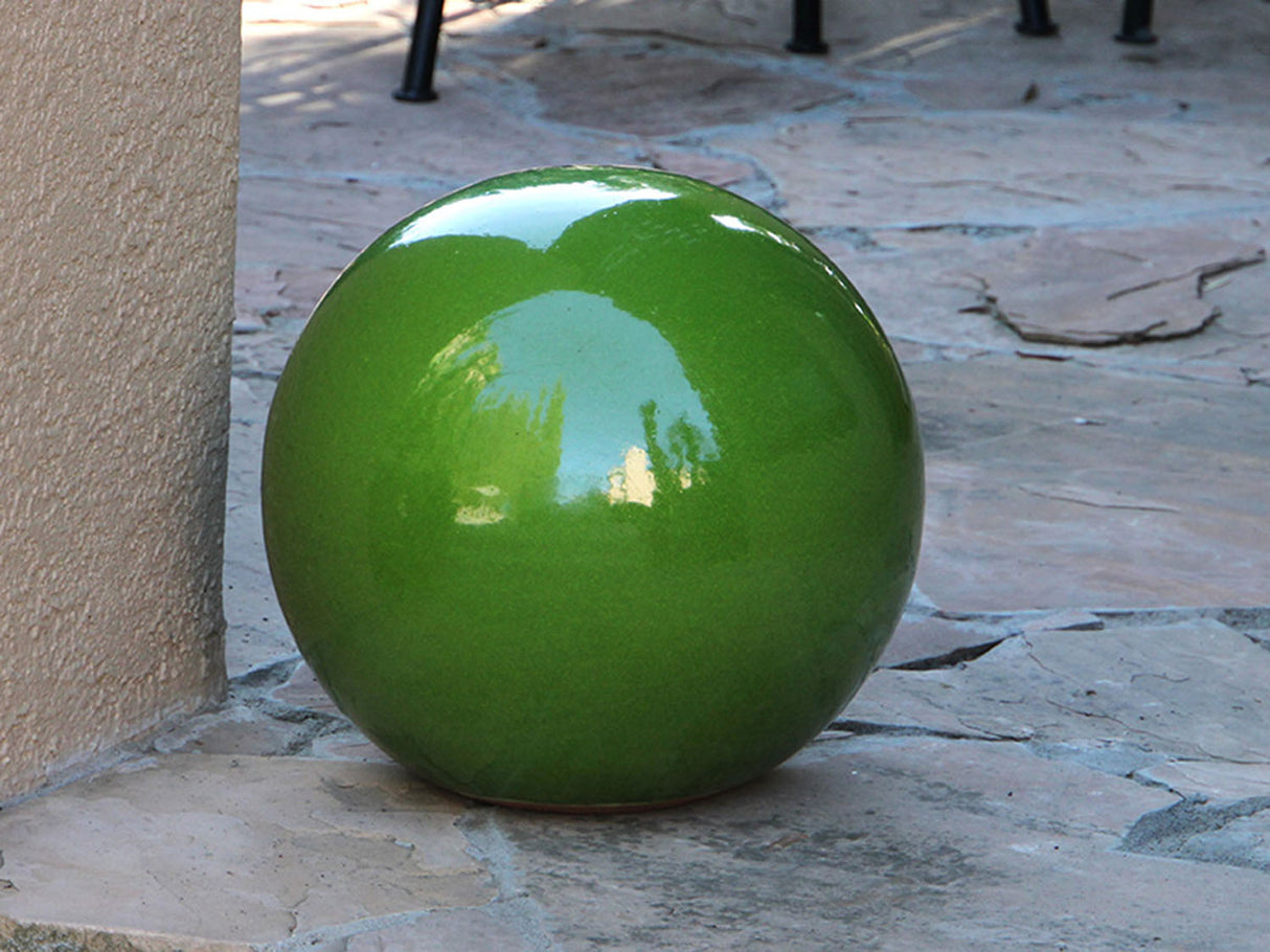 Outdoor Decorative Sphere Glazed 19.5" By Plantatorem