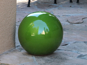 Outdoor Decorative Sphere Glazed 19.5" By Plantatorem