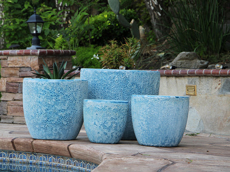 Coco Pots Coral - Set of 4 By Plantatorem