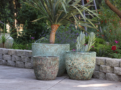 Coco Pots Coral - Set of 3