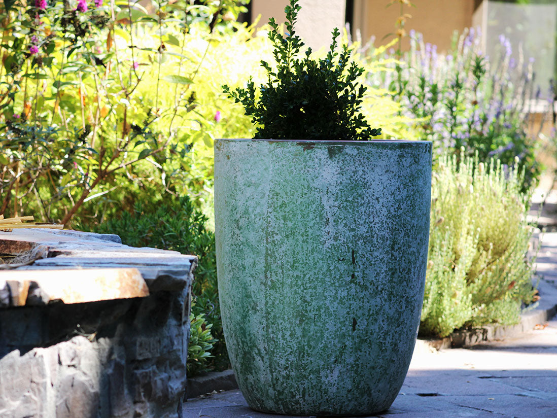 Tall Milano Cone Planter - Set of 3 (Aegean) By Plantatorem