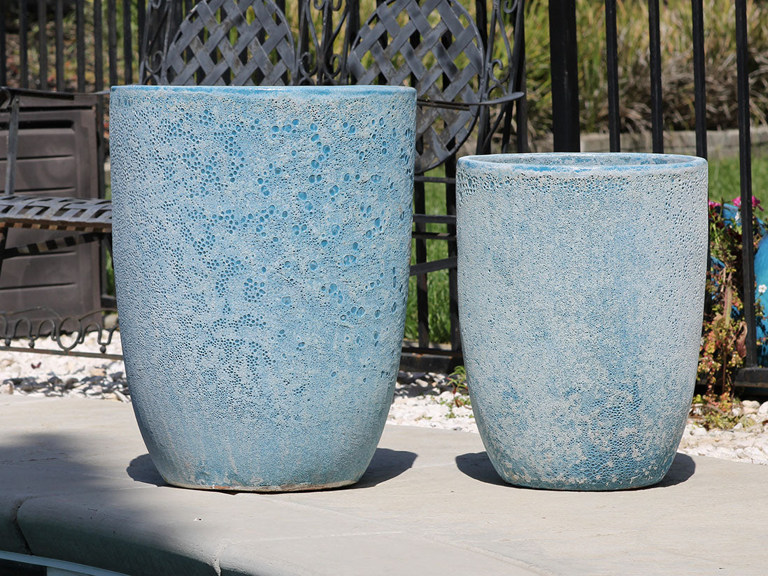 Tall Milano Cone Planters - Set of 4 (Coral) By Plantatorem