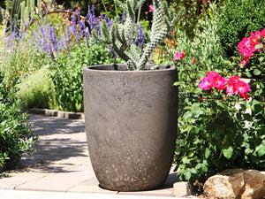 Tall Milano Cone Planter - Set of 3 (Coral) By Plantatorem