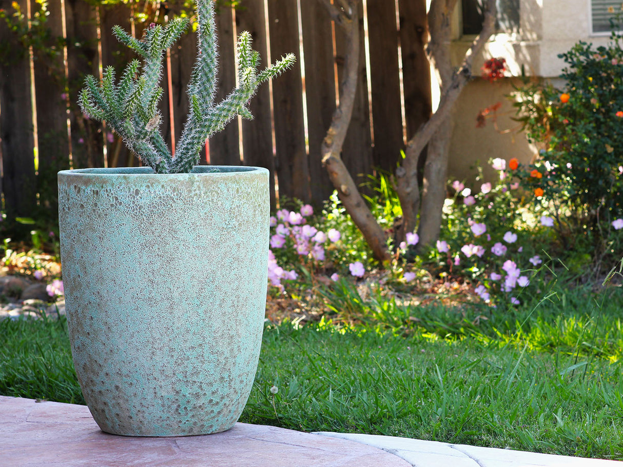 Tall Milano Cone Planter - Set of 3 (Coral) By Plantatorem