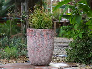 Tall Milano Cone Planters - Set of 4 (Coral) By Plantatorem