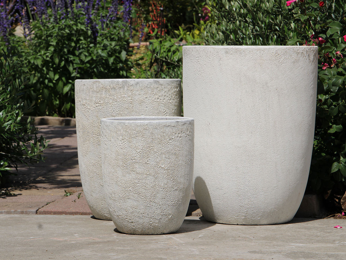 Tall Milano Cone Planter - Set of 3 (Coral) By Plantatorem