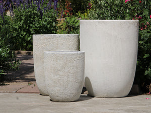Tall Milano Cone Planter - Set of 3 (Coral) By Plantatorem