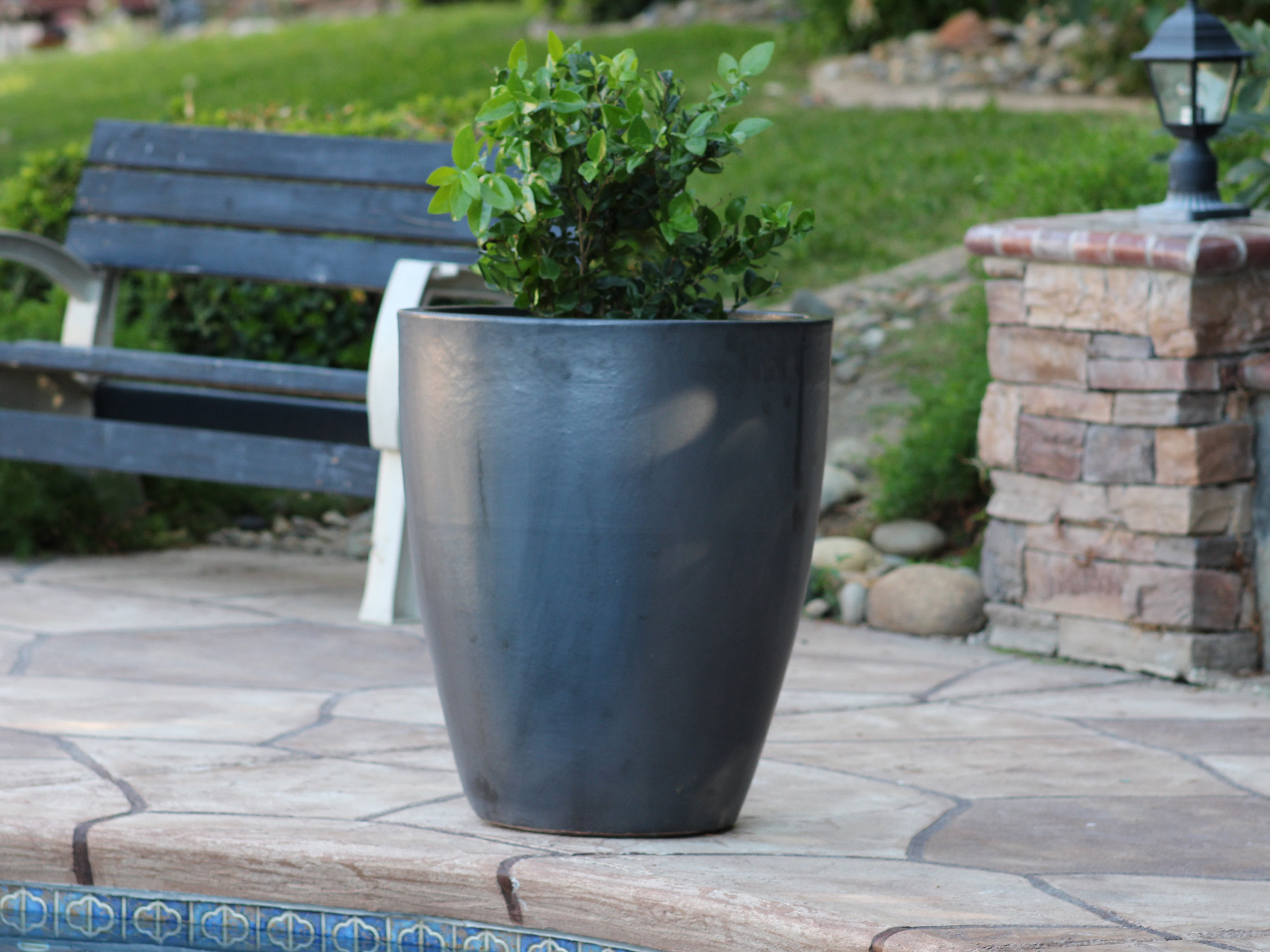 XLG Cone Planter Set of 4 in Matte Black