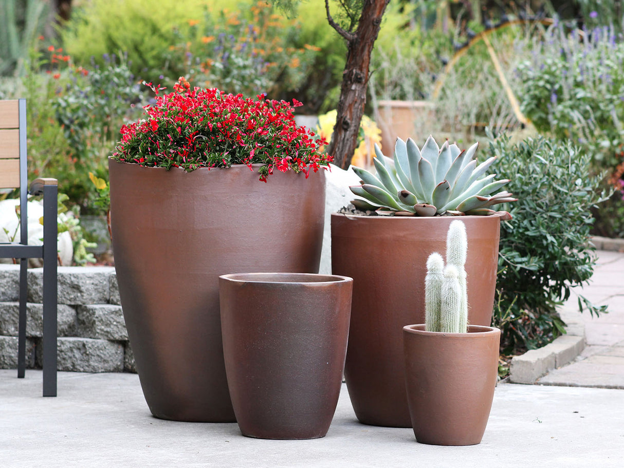 XLG Cone Planter - Set of 4 (Clay) By Plantatorem