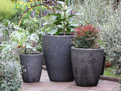 Cone Planter - (Silver Rock) By Plantatorem