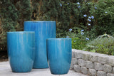 Large Barrel Planter - Set of 3