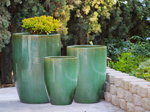 Mid Height Barrel Planter - Set of 3