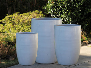 Mid Height Barrel Planter - Set of 3