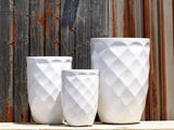 Medium High Diamond Planter - Set of 3