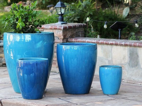 Buy Catalina Pots Set of 4 Online Set of 4 / Matte Black