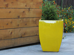 Tall Milano Square Planter By Plantatorem