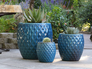 Guluna Diamond Planters - Set of 3 By Plantatorem