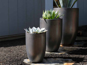 Mid Height Barrel Planter - Set of 3