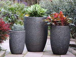 Mid Height Barrel Planter - Set of 3