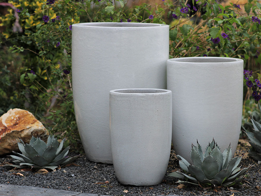 Mid Height Barrel Planter - Set of 3