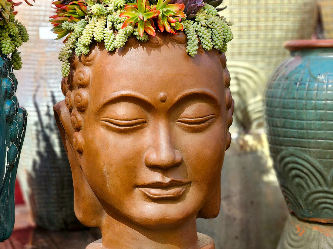 Buddha Head Planter