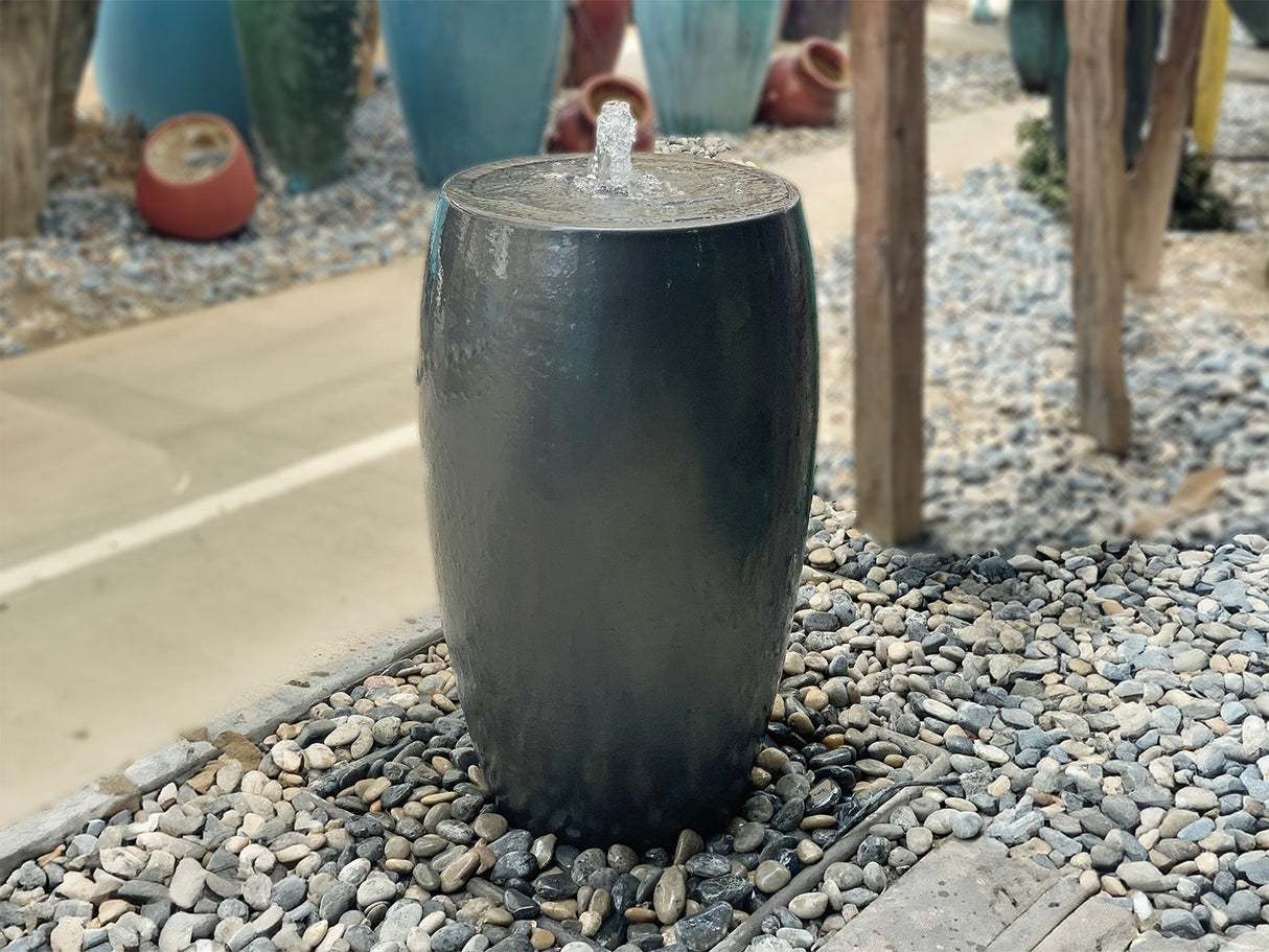 Drum Shape Fountain By Plantatorem