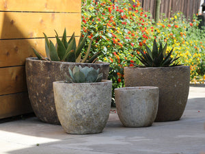 Rimless Parco Planter - Set of 4 By Plantatorem