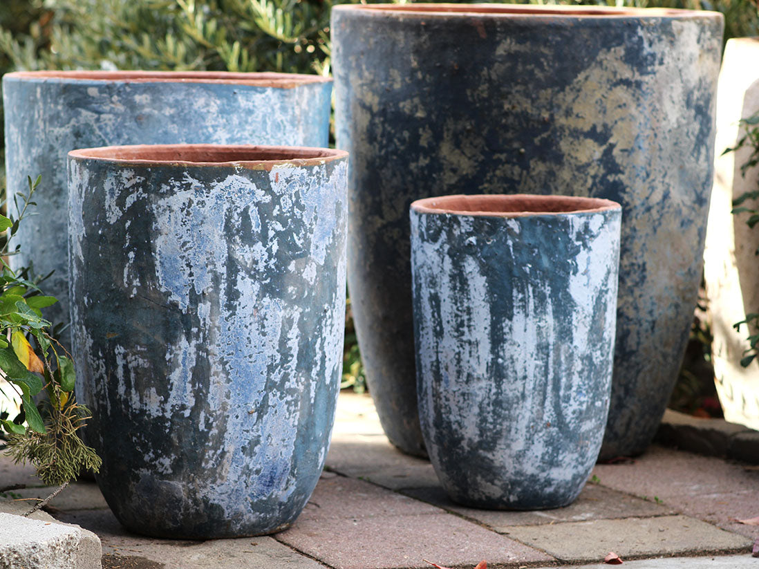 Milano Tall Barrel Planter - Set of 4 By Plantatorem