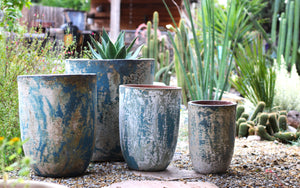 Milano Tall Barrel Planter - Set of 4