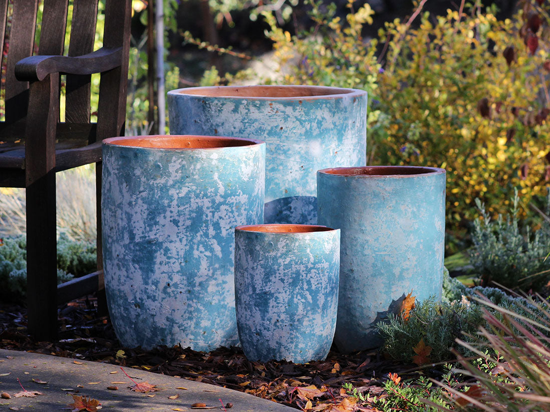 Milano Tall Barrel Planter - Set of 4 By Plantatorem