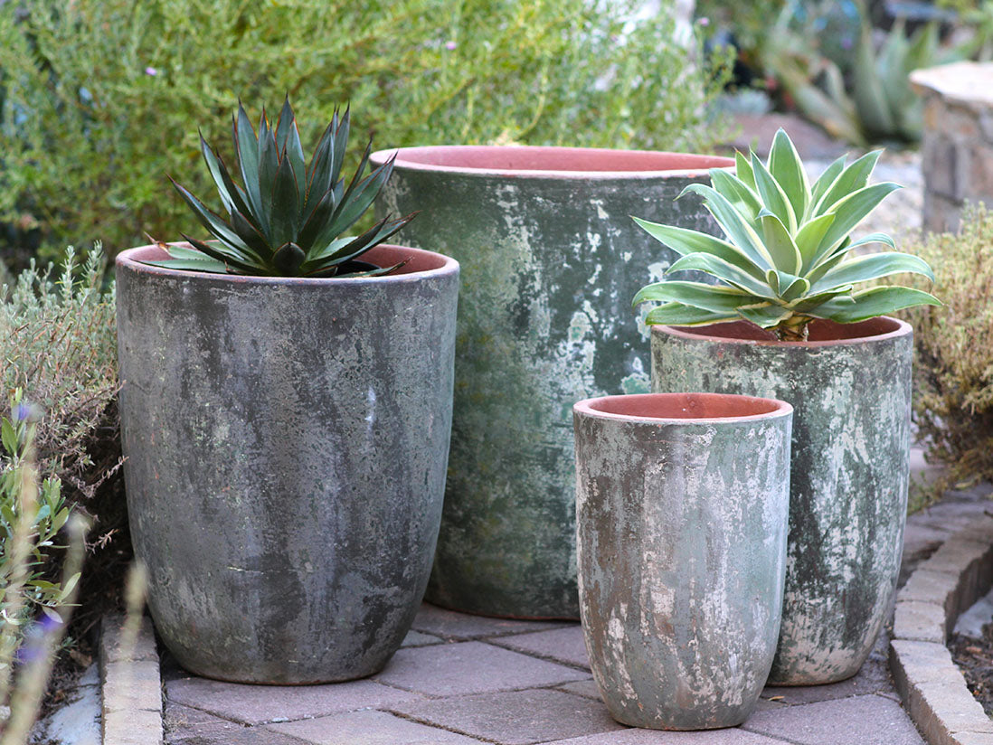 Milano Tall Barrel Planter - Set of 4 By Plantatorem