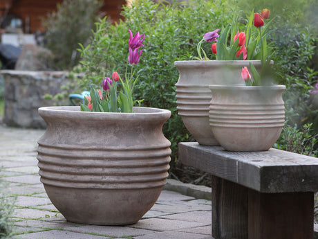 RIBBED BOWL PLANTER