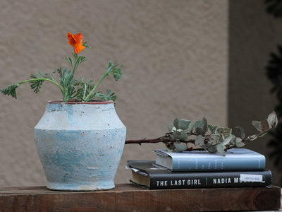 TUSCAN VILLAGE HAND THROWN  POT (LARGE)