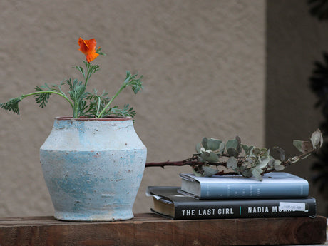 TUSCAN VILLAGE HAND THROWN  POT
