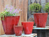 Tapered Cylindrical Planter - Set of 4